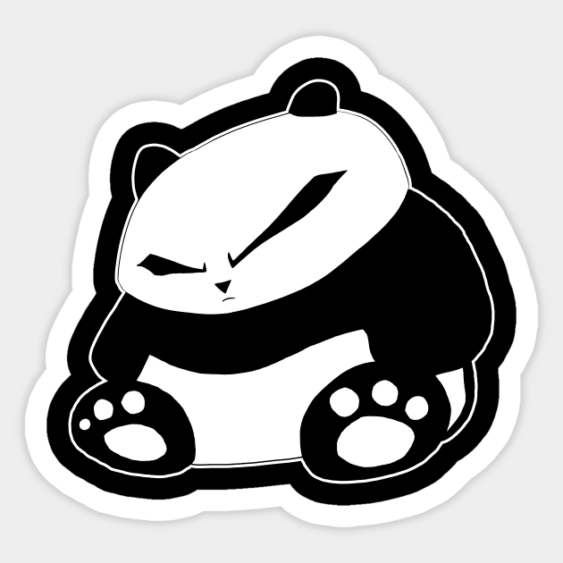 Angry Panda Sticker by Supreto